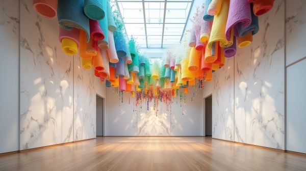 Plonger dans l'art coloré de la galerie Alessio Cacciatore